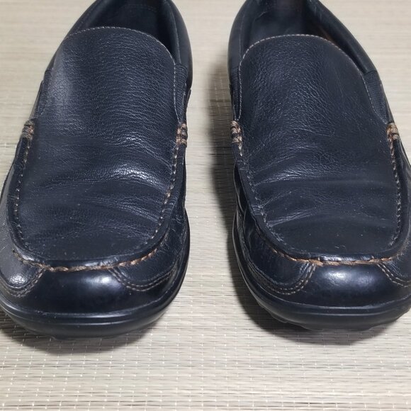 Cole Haan Mens 8.5 M Tucker Venetian Slip-On Loafers Black Leather Casual - Picture 3 of 14